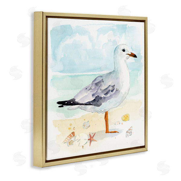 Stupell Industries Victoria Barnes | Seagull & Seashells On Shore