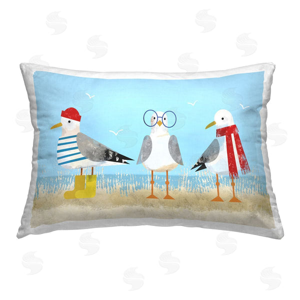 stupell industries Victoria Barnes | Seagulls in Winter Clothes