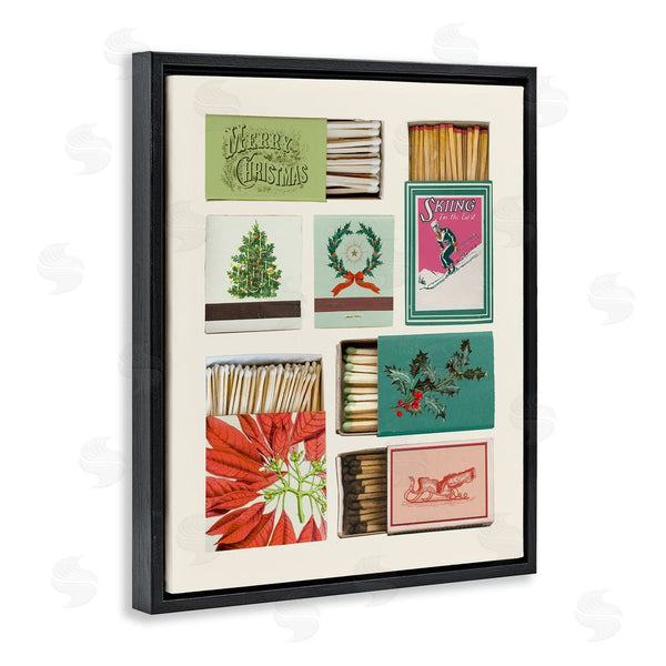 Stupell Industries Victoria Barnes | Seasonal Winter Match Boxes Wall Art