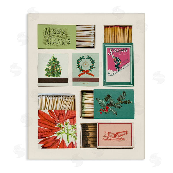 stupell industries Victoria Barnes | Seasonal Winter Match Boxes Wall Art