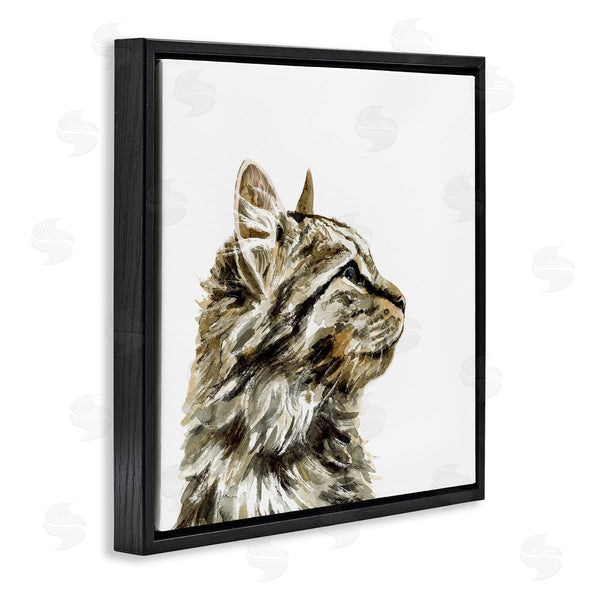 Stupell Industries Victoria Barnes | Simple Tabby Cat Gaze