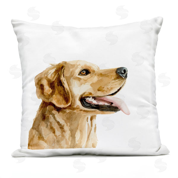 Stupell Industries Victoria Barnes | Smiling Labrador Portrait Printed Throw Pillow