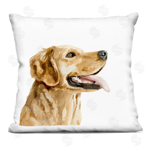 stupell industries Victoria Barnes | Smiling Labrador Portrait Printed Throw Pillow