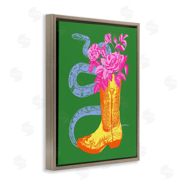Stupell Industries Victoria Barnes | Snake & Boot Bouquet Wall Art