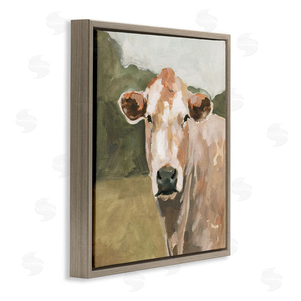 Stupell Industries Victoria Barnes | Soft Beige Cattle Gazing