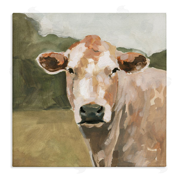 stupell industries Victoria Barnes | Soft Beige Cattle Gazing