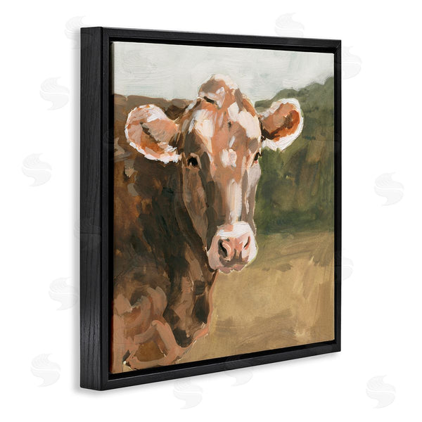 Stupell Industries Victoria Barnes | Soft Country Meadow Cow