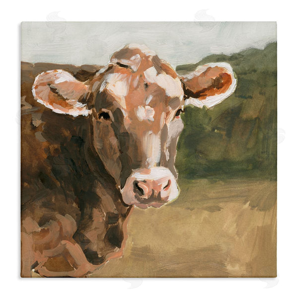 stupell industries Victoria Barnes | Soft Country Meadow Cow