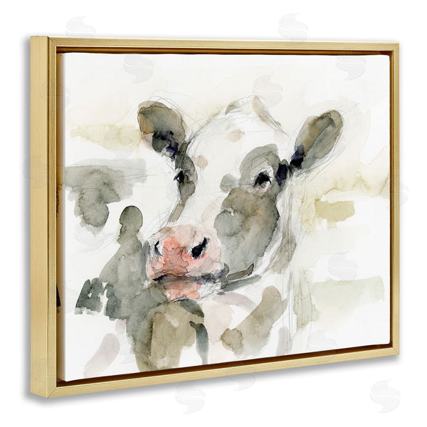 Stupell Industries Victoria Barnes | Soft Painterly Cow