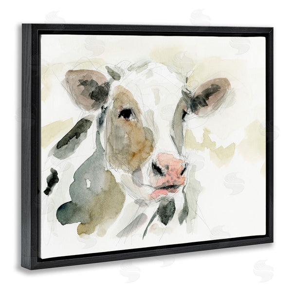 Stupell Industries Victoria Barnes | Soft Watercolor Cow