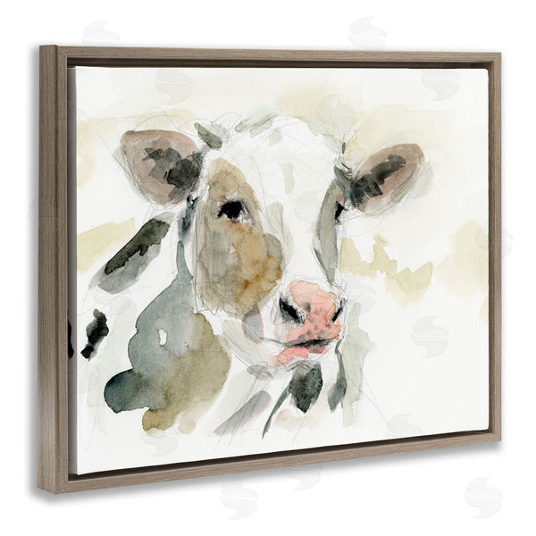 Stupell Industries Victoria Barnes | Soft Watercolor Cow