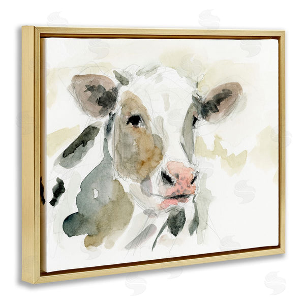 Stupell Industries Victoria Barnes | Soft Watercolor Cow