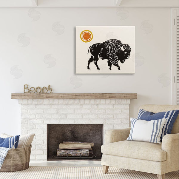 Stupell Industries Victoria Barnes | Southwestern Bison Portrait Wall Art