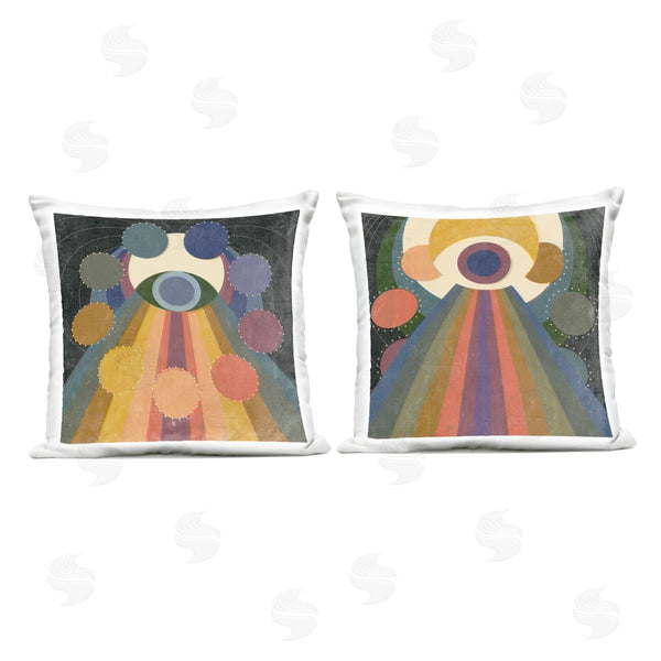 Stupell Industries Victoria Barnes | Spiritual Eye Boho Shapes Printed Throw Pillow Set