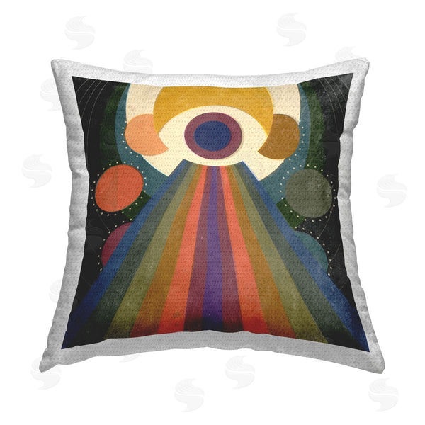Stupell Industries Victoria Barnes | Spiritual Eye With Rays Printed Throw Pillow