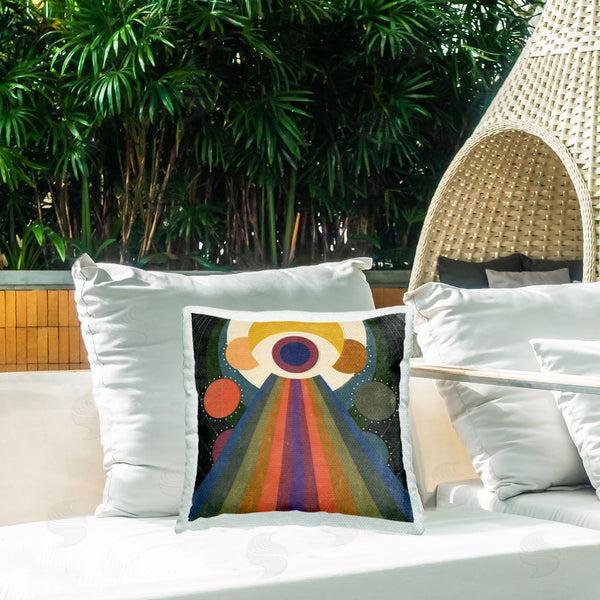 Stupell Industries Victoria Barnes | Spiritual Eye With Rays Printed Throw Pillow