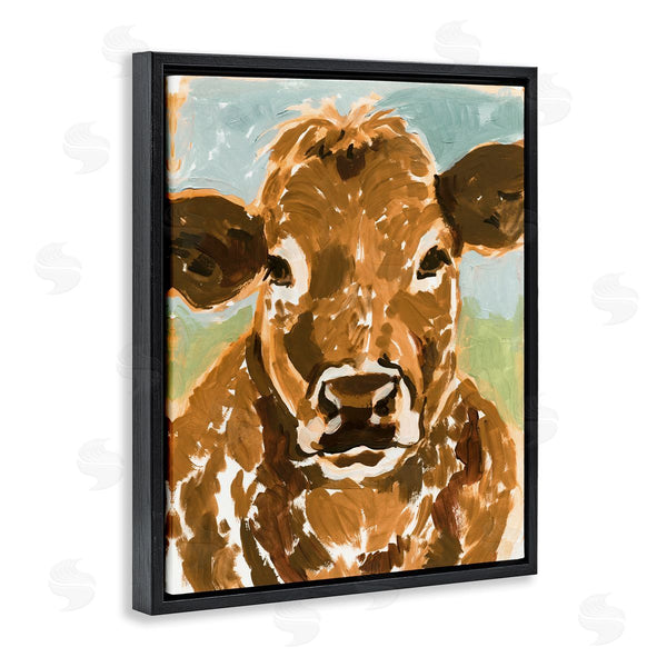 Stupell Industries Victoria Barnes | Spotted Cattle Calf Wall Art