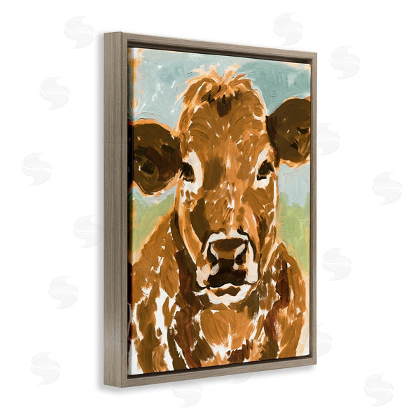 Stupell Industries Victoria Barnes | Spotted Cattle Calf Wall Art
