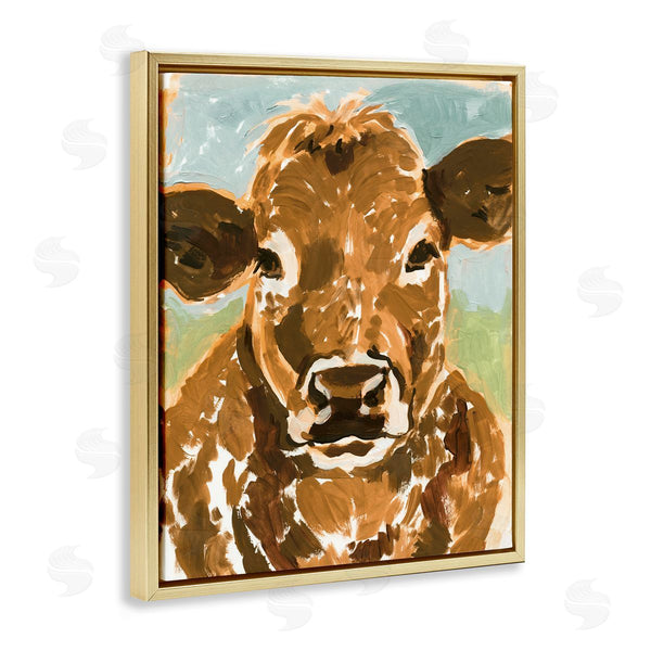 Stupell Industries Victoria Barnes | Spotted Cattle Calf Wall Art