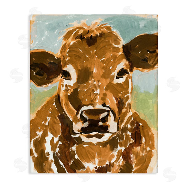 stupell industries Victoria Barnes | Spotted Cattle Calf Wall Art