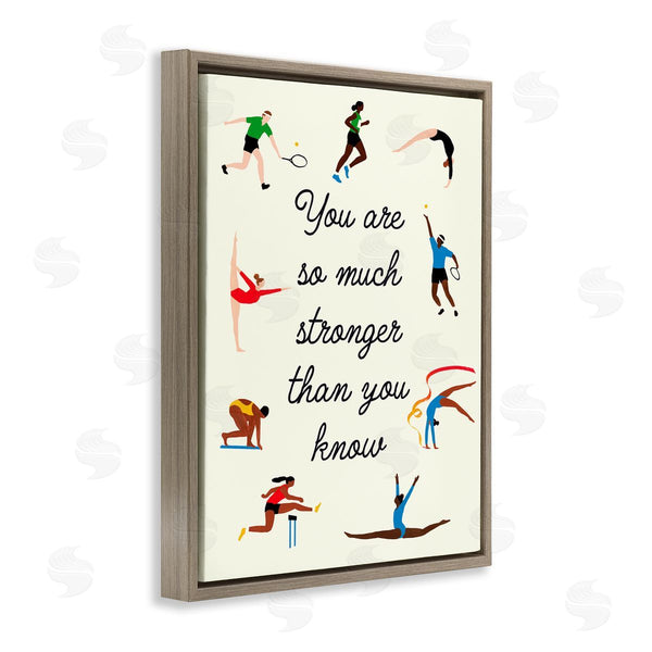 Stupell Industries Victoria Barnes | Stronger Than You Know Summer Athletes