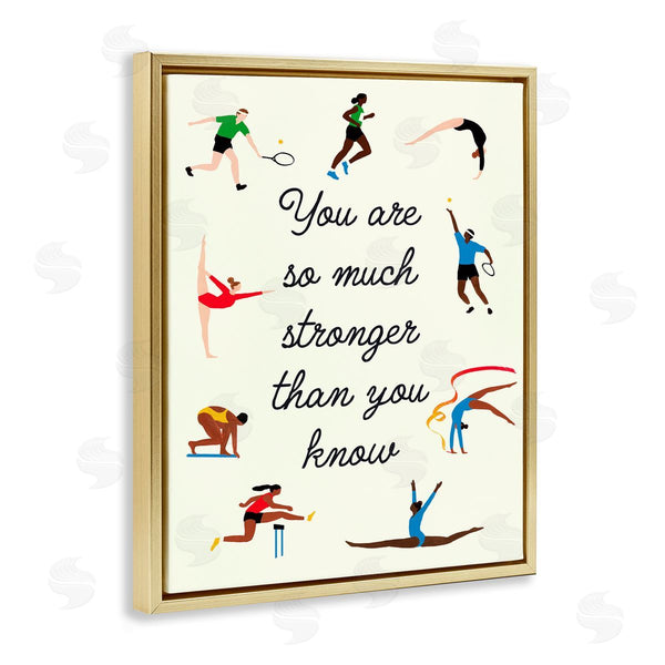 Stupell Industries Victoria Barnes | Stronger Than You Know Summer Athletes