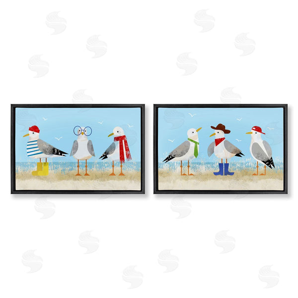 Stupell Industries Victoria Barnes | Stylish Seagulls At Beach Wall Art