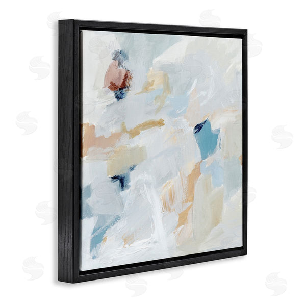 Stupell Industries Victoria Barnes | Subtle Abstract With Blue Wall Art