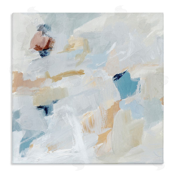 stupell industries Victoria Barnes | Subtle Abstract with Blue Wall Art