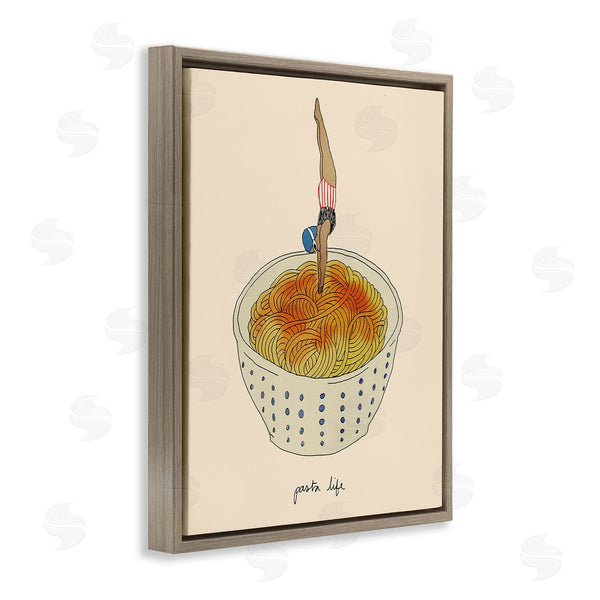 Stupell Industries Victoria Barnes | Swimmer With Pasta Bowl Wall Art