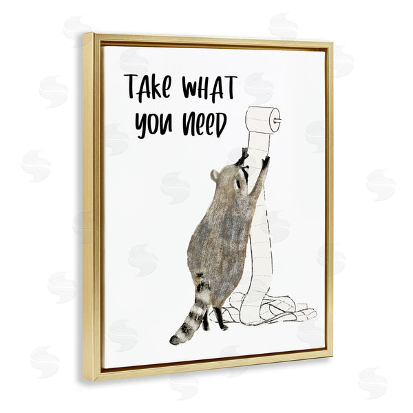 Stupell Industries Victoria Barnes | Take What You Need Racoon