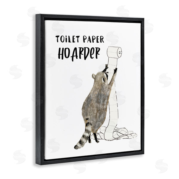 Stupell Industries Victoria Barnes | Toilet Paper Hoarder Racoon