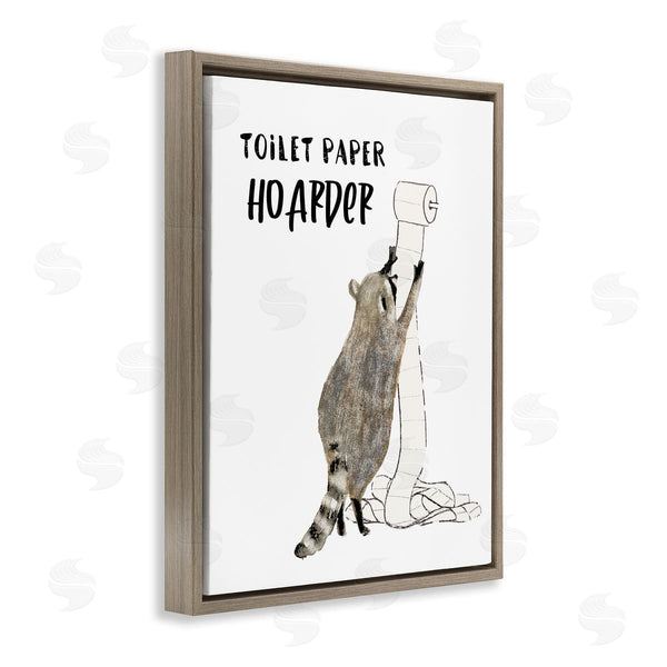 Stupell Industries Victoria Barnes | Toilet Paper Hoarder Racoon