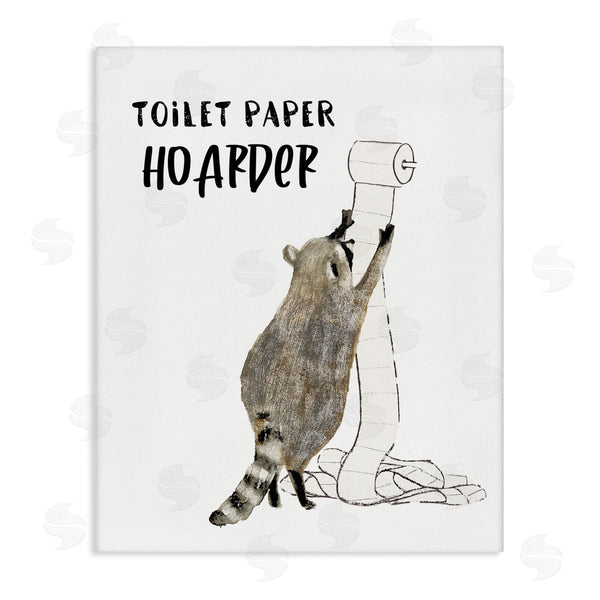 stupell industries Victoria Barnes | Toilet Paper Hoarder Racoon