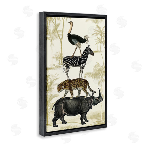 Stupell Industries Victoria Barnes | Tower Of Safari Animals