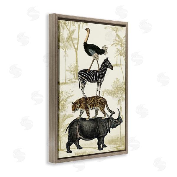 Stupell Industries Victoria Barnes | Tower Of Safari Animals
