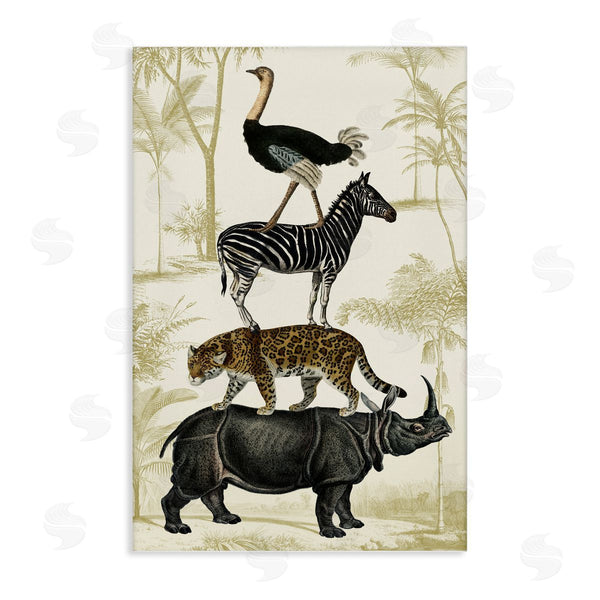 stupell industries Victoria Barnes | Tower of Safari Animals