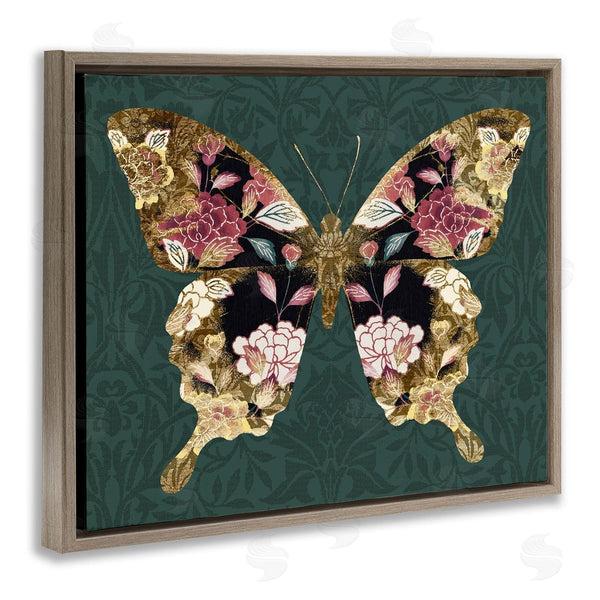 Stupell Industries Victoria Barnes | Traditional Florals Butterfly Wall Art