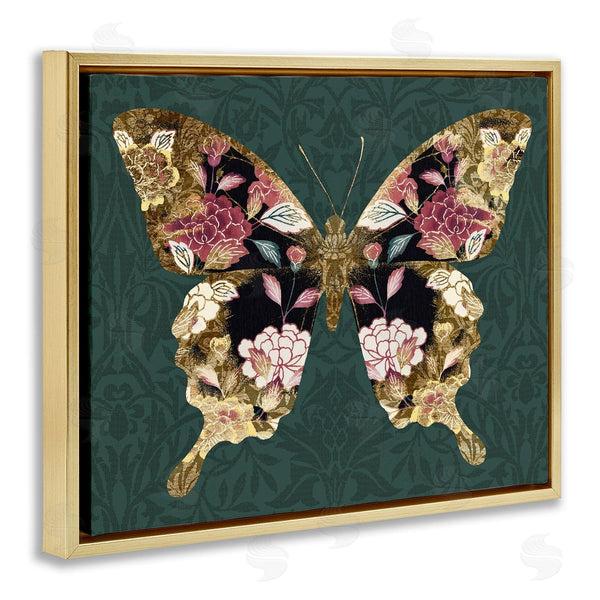 Stupell Industries Victoria Barnes | Traditional Florals Butterfly Wall Art