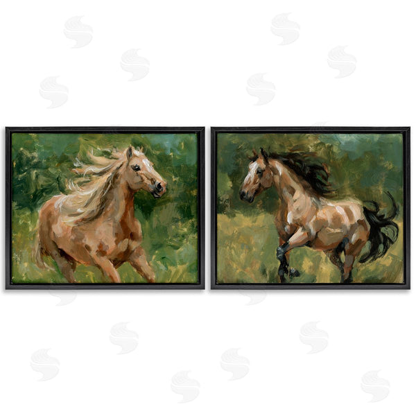 Stupell Industries Victoria Barnes | Trotting Horse Visages