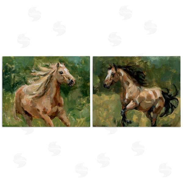 stupell industries Victoria Barnes | Trotting Horse Visages