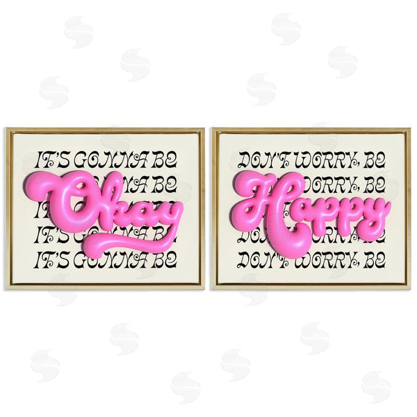 Stupell Industries Victoria Barnes | Uplifting Bubble Phrases