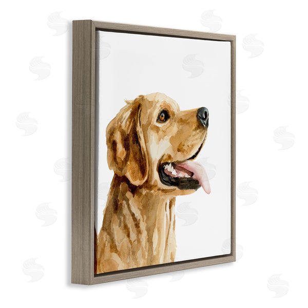 Stupell Industries Victoria Barnes | Watercolor Labrador Dog Portrait