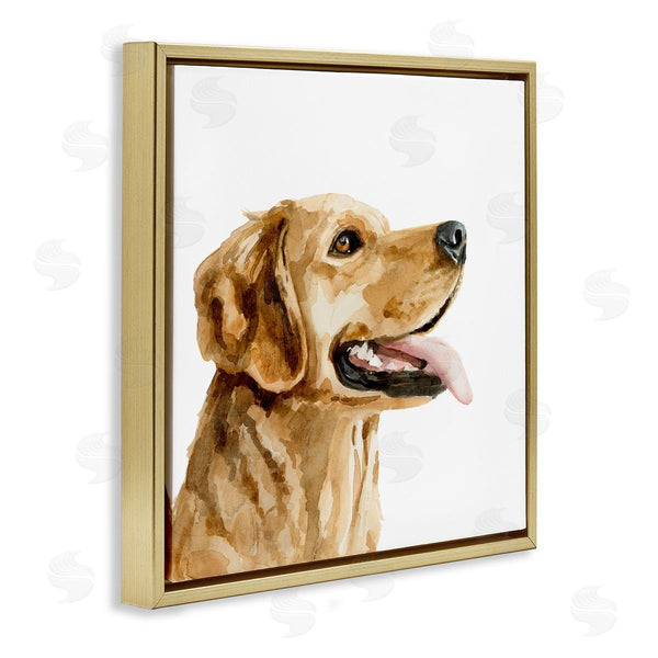 Stupell Industries Victoria Barnes | Watercolor Labrador Dog Portrait