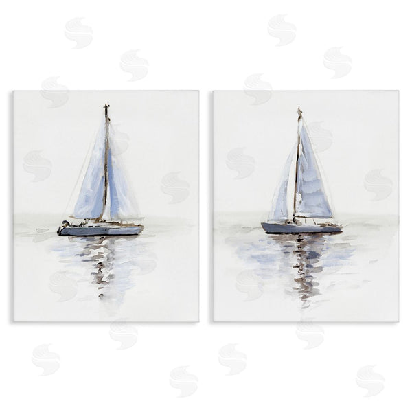 stupell industries Victoria Barnes | Watercolor Sailboat Calm Water Wall Art