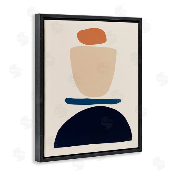 Stupell Industries Victoria Barnes | Western Balanced Abstract Shapes Orange Blue Wall Art