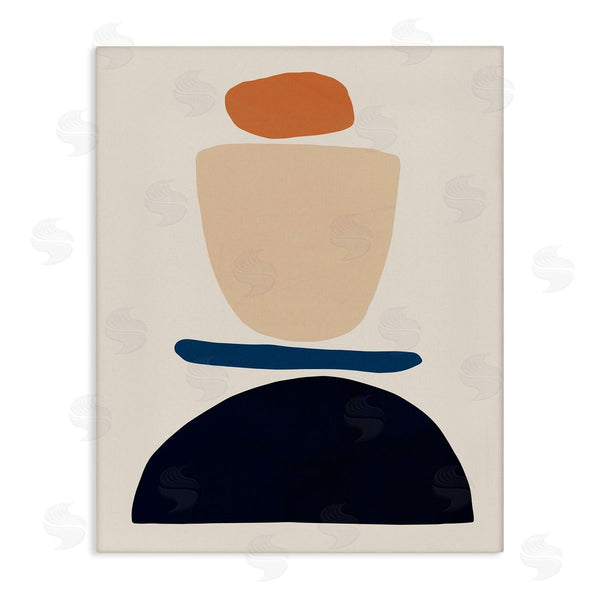 stupell industries Victoria Barnes | Western Balanced Abstract Shapes Orange Blue Wall Art