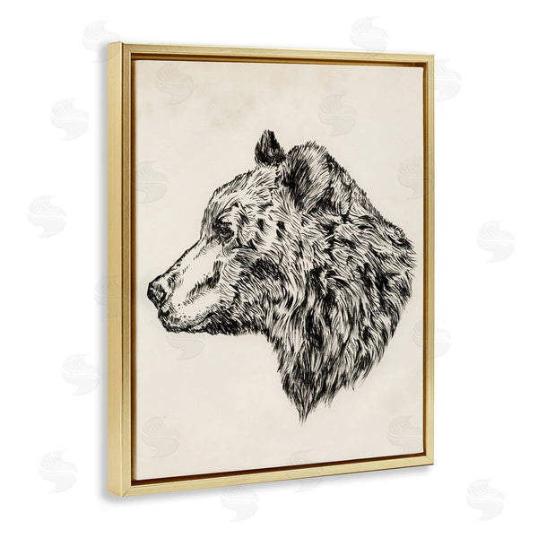 Stupell Industries Victoria Barnes | Woodland Bear Drawing