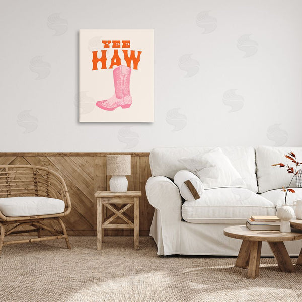Stupell Industries Victoria Barnes | Yee Haw Cowboy Boot Wall Art