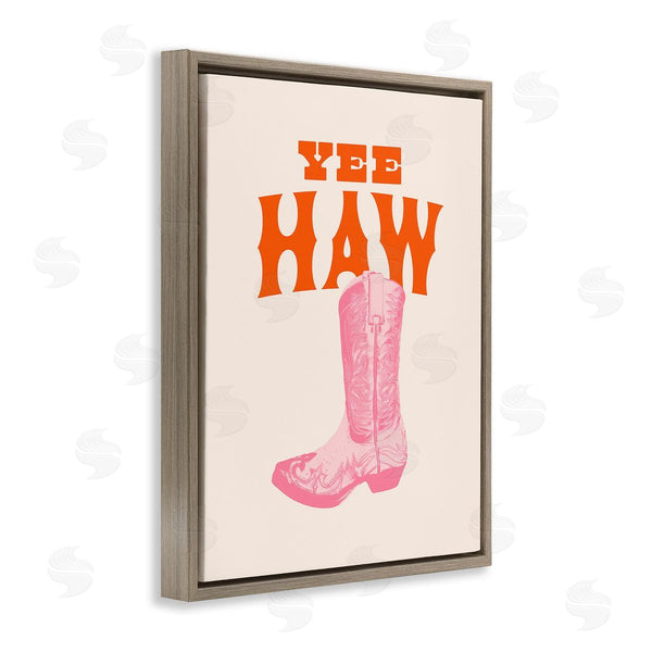 Stupell Industries Victoria Barnes | Yee Haw Cowboy Boot Wall Art
